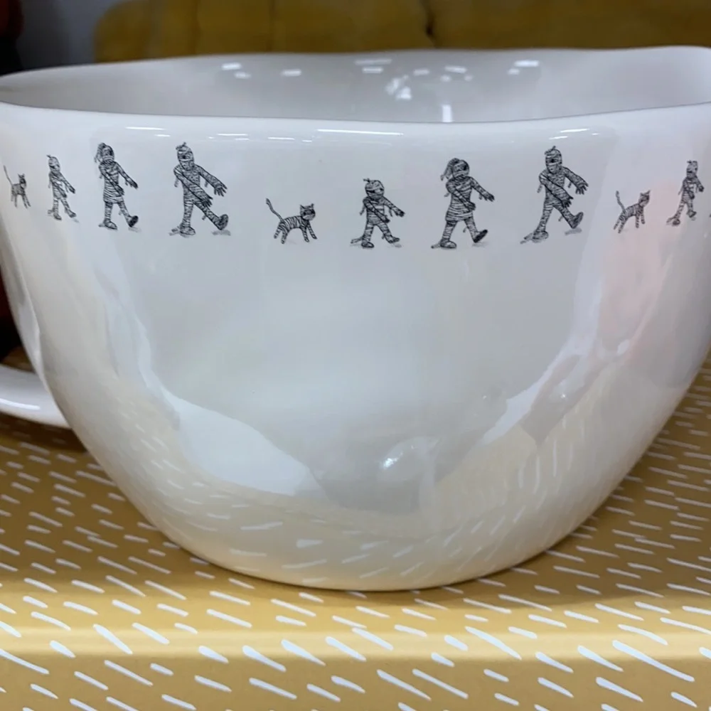 Rae Dunn Happy Halloween Batter Bowl White Ceramic - Brand New - Picture 8 of 9